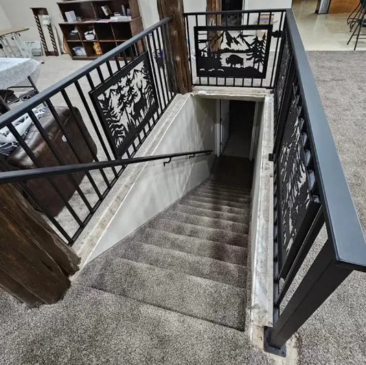 Custom metal spiral staircase
